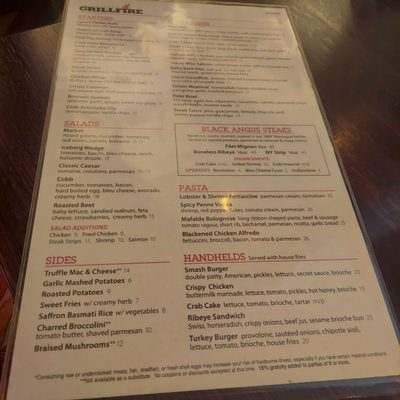 Menu photo 1 George Martin's Grillfire Hanover, MD