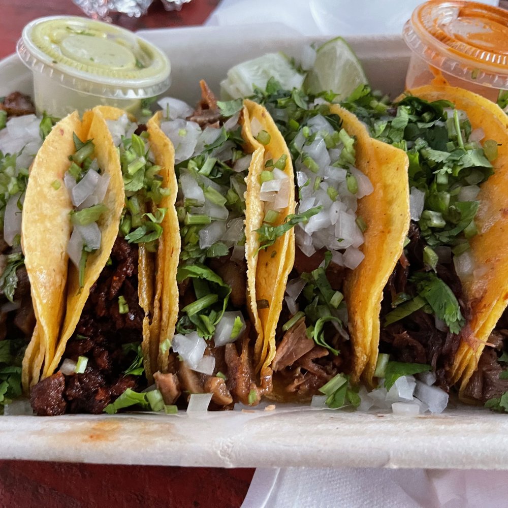 Cuantos Tacos - Platter consisting of one of each taco variety (six total). - Mexican Near Me - Austin, Texas