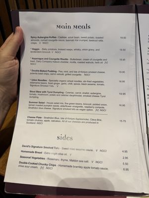 Menu photo 3 David Bann Edinburgh, EDH