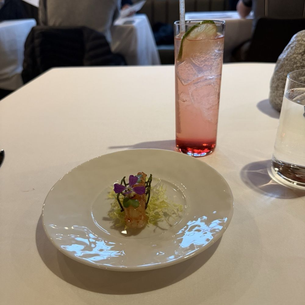Foray - MONTEREY BAY SPOT PRAWN CRUDO - New American Near Me - Carmel-by-the-Sea, California