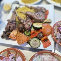 Tanoor - Tanoor Lamb Chops, Yellow Ricerice, Hummus, Labneh, Lamb Shish Kabob