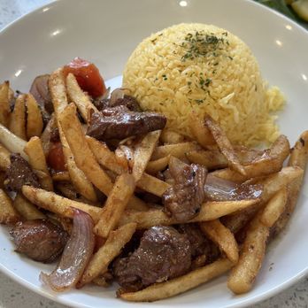 Hot Stone Pho - Saltado Shaken Fries - Rice.  Highly Recommend! - Vietnamese Near Me - Rosemead, California