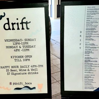 DRIFT - Offers - Cocktail Bars Near Me - Boca Raton, Florida