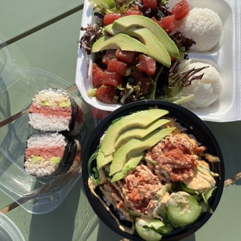 Aloha Fridays - Poke Bowl Spicy Tuna Bowl Sushi Wrap - Food Trucks Near Me - Long Beach, California