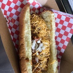 Ravens - Gourmet Texas Hot Dog... The bun is incredible