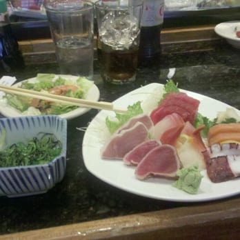 Haru Ichiban - Sashimi lunch, seaweed salad, and ginger salad - Japanese Near Me - Duluth, Georgia
