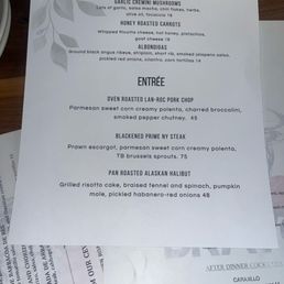 Look at that halibut description... Yum! Look at that halibut description... Yum!