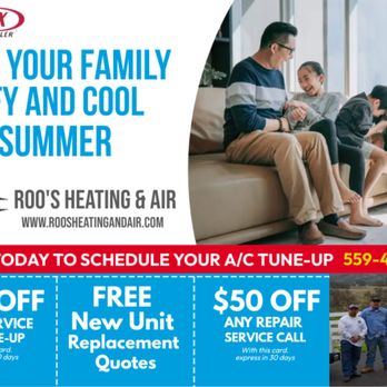 Roo's Heating and Air - Heating & Air Conditioning/HVAC Near Me - Fresno, California Roo's Heating and Air - Heating & Air Conditioning/HVAC Near Me - Fresno, California