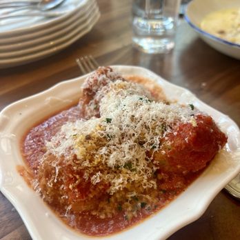 Pepp & Dolores - Meatballs (3 for $12) - Contorni (sides for the table) two of us split this! - Italian Near Me - Cincinnati, Ohio Pepp & Dolores - Meatballs (3 for $12) - Contorni (sides for the table) two of us split this! - Italian Near Me - Cincinnati, Ohio