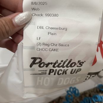 Portillo's Glendale - My recipe showing I ordered a large fry. Weird to receive the cheese sauce but zero fry's... - Salad Near Me - Glendale, Arizona