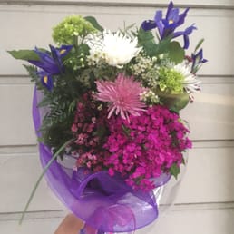 Hand picked flowers for a custom bouquet. Beautiful!