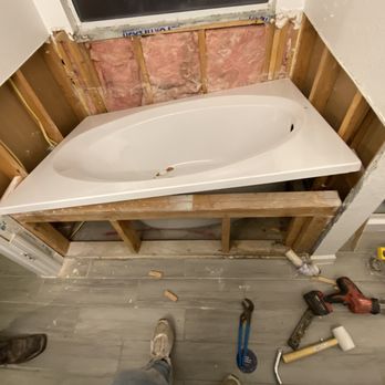 Florite Services - Removed Old Tub and Installing New Soaker Tub for client. - Plumbing Near Me