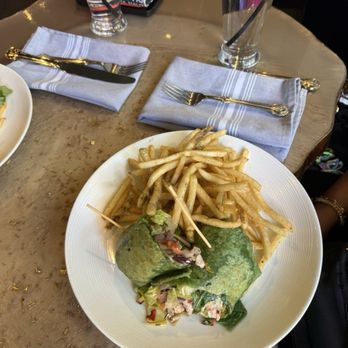 Debonair Supper Club - Chicken wrap with fries - Supper Clubs Near Me - Orlando, Florida Debonair Supper Club - Chicken wrap with fries - Supper Clubs Near Me - Orlando, Florida