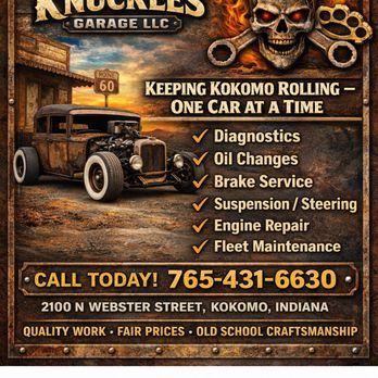 Rusty Knuckles Garage - Auto Repair Near Me - Kokomo , Indiana Rusty Knuckles Garage - Auto Repair Near Me - Kokomo , Indiana