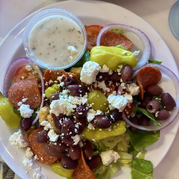 Joe’s Italian Restaurant - Italian salad; the dressing was a really creamy Italian and of course made from scratch. - Italian Near Me - Lake Jackson, Texas