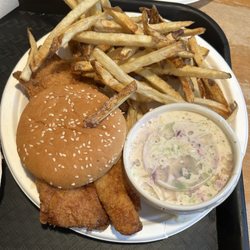 Dougs Fish Fry - Fish Dinner with Fries and Coleslaw