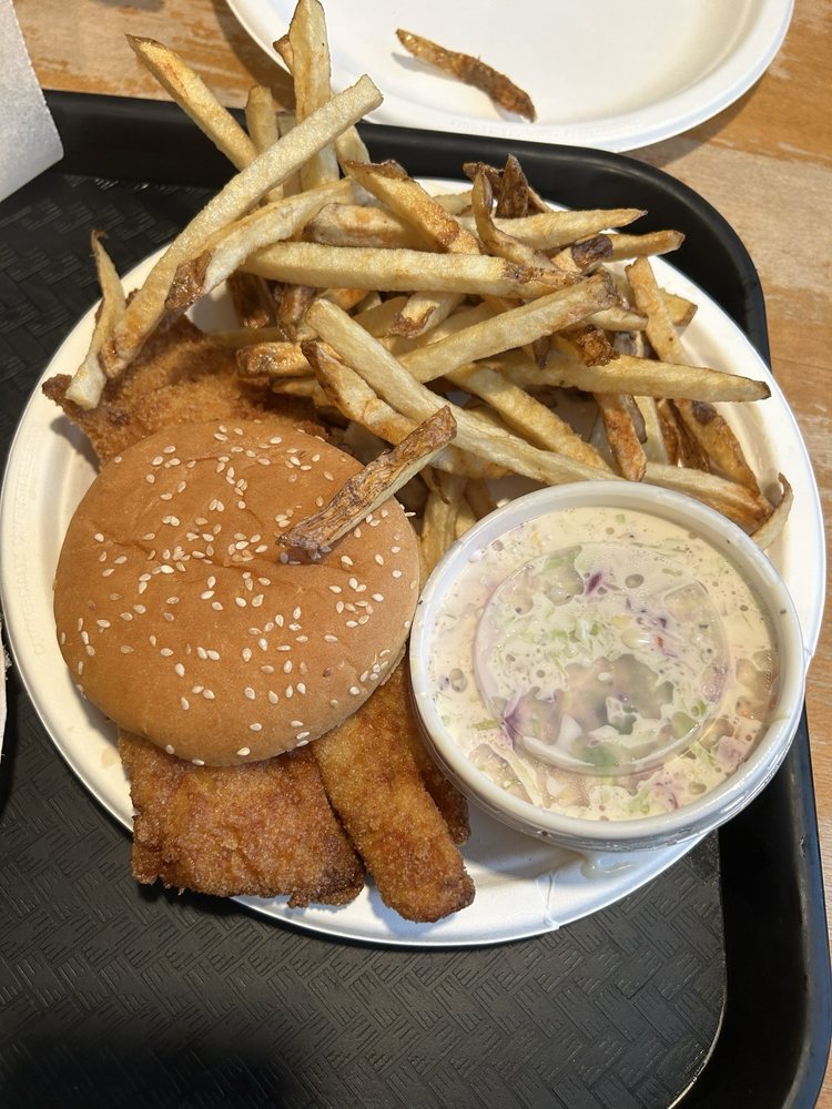 Food from Doug's Fish Fry