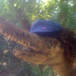 Dont forget to look for Rex on the 13th hole of the disc golf course!