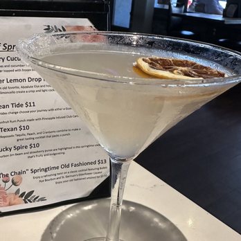 The Fire Restaurant - Lavender Lemon Drop Martini - Steakhouses Near Me - Winter Haven, Florida The Fire Restaurant - Lavender Lemon Drop Martini - Steakhouses Near Me - Winter Haven, Florida