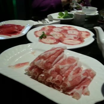 Happy Lamb Hot Pot - Sliced beef, pork and pork belly - Chinese Near Me - Plano, Texas