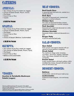 Menu photo 6 Nick The Greek  La Mirada, CA