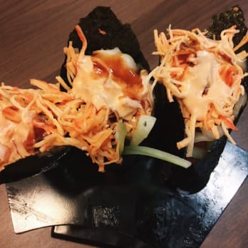 Sushi Go - Spicy tuna hand roll I think .... - Japanese Near Me - Flower Mound, Texas