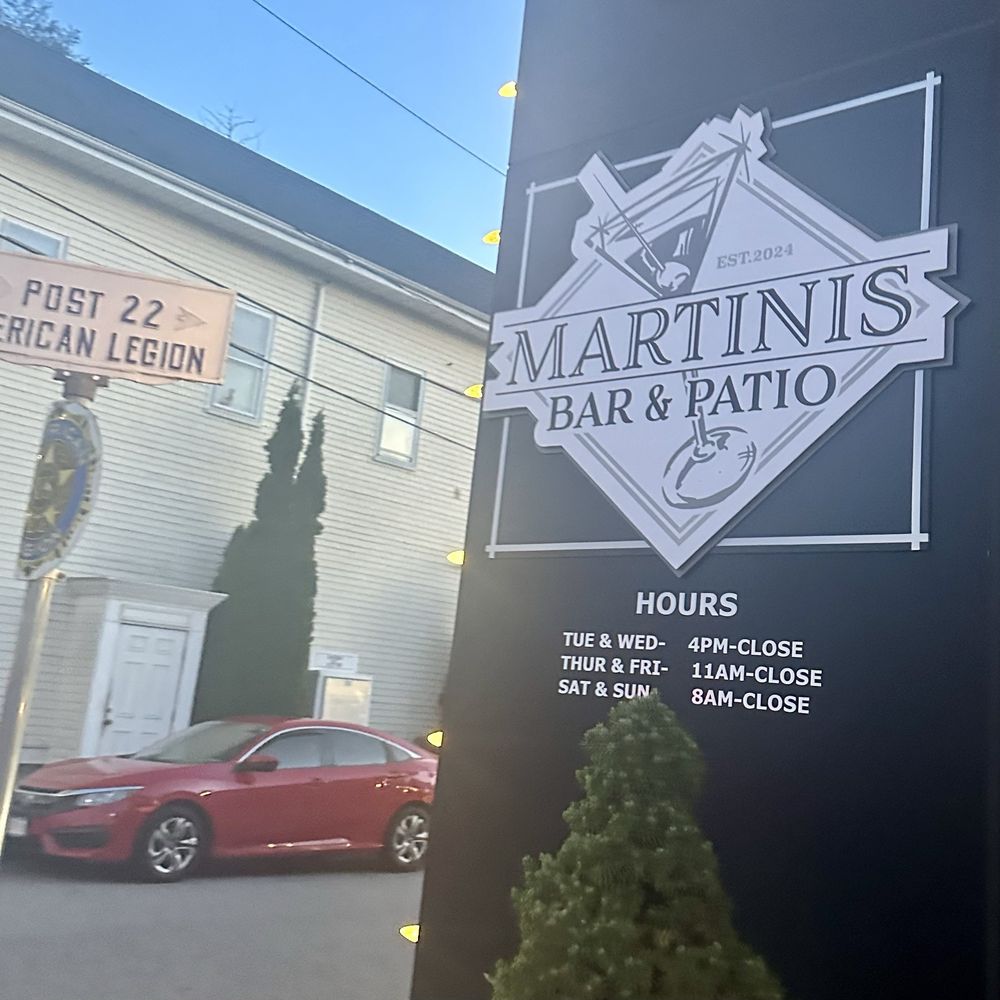 Martinis Bar & Patio - Outside - Cocktail Bars Near Me - Whitman, Massachusetts Martinis Bar & Patio - Outside - Cocktail Bars Near Me - Whitman, Massachusetts