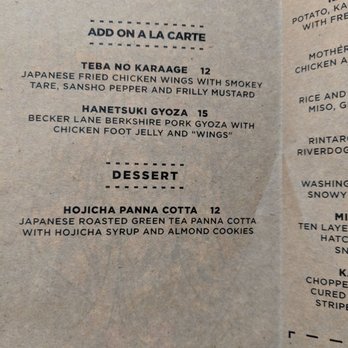 Rintaro - Menu - Izakaya Near Me - San Francisco, California Rintaro - Menu - Izakaya Near Me - San Francisco, California