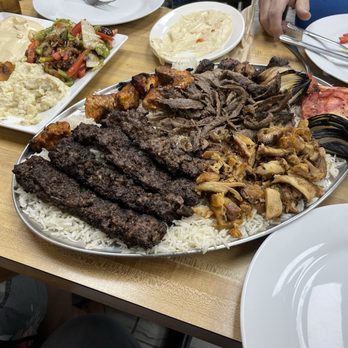 Erbil Kabob - Combo # 1, 14-Mezza Platter - Middle Eastern Near Me - Fairfax, Virginia Erbil Kabob - Combo # 1, 14-Mezza Platter - Middle Eastern Near Me - Fairfax, Virginia