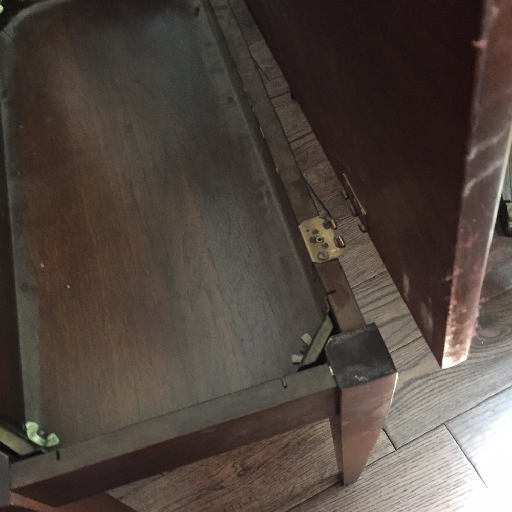 Let's Get Moving - This piano bench was fully wrapped in plastic... yet the hinge still broke? - Movers Near Me - Toronto, Ontario Let's Get Moving - This piano bench was fully wrapped in plastic... yet the hinge still broke? - Movers Near Me - Toronto, Ontario