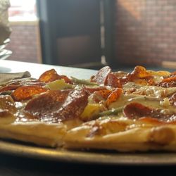 Bobanna's Pizza - Pepperoni, Pineapple and Jalapeño pizza!