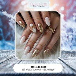 Tender Touch 3 - Tie up your New Year look with shimmering gold glitter and elegant pearl bows. A fresh, festive start for 2026.  Book your set today!