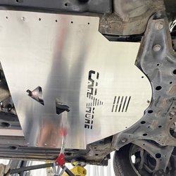 Ojai European Complete Auto Care - Catalytic converter Anti theft plate on a 2009 Toyota  Prius.