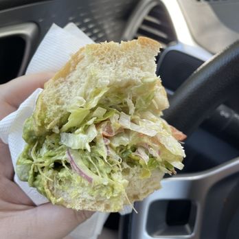 Spiteri's Delicatessen - STUFFED to overflowing vegetarian sandwich on a sourdough roll. - Delis Near Me - Chico, California