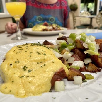 Fresno Breakfast House - a plate of food and a glass of orange juice - Breakfast & Brunch Near Me - Fresno, California Fresno Breakfast House - a plate of food and a glass of orange juice - Breakfast & Brunch Near Me - Fresno, California
