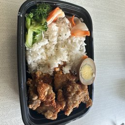 Popcorn Chicken with rice Popcorn Chicken with rice