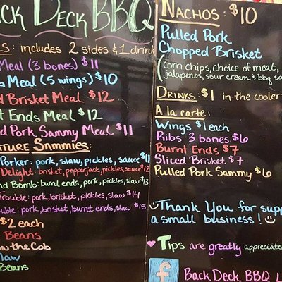 Menu photo 8 Back Deck BBQ Louisville, KY