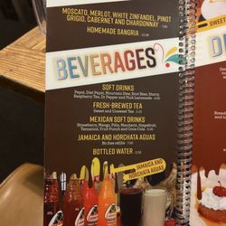 Fiesta Bamba - Drink menu