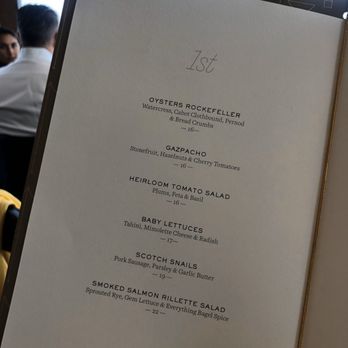 Manhatta - Menu - New American Near Me - New York, New York