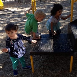 Blue Roof School - Our playground is so nice and shady on warm days.