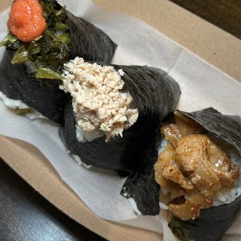 Onigiri Sun - Takana and Mentaiko Onigiri, Tuna Onigiri, Yakiniku Onigiri - Japanese Near Me - Los Angeles, California Onigiri Sun - Takana and Mentaiko Onigiri, Tuna Onigiri, Yakiniku Onigiri - Japanese Near Me - Los Angeles, California