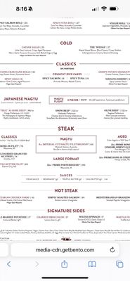 Menu photo 1 Catch Steak Aspen, CO Menu photo 1 Catch Steak Aspen, CO