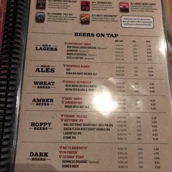 BJ's Sports Pub - Beer menu most important