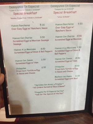 Menu photo 2 Chavitas San Francisco, CA