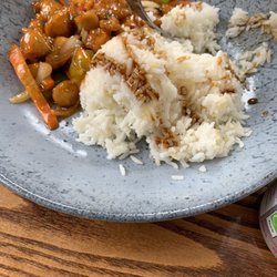 Osechi One - Sweet & sour chicken and boiled rice