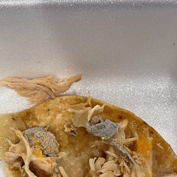 Manny's Tex-Mex - a chicken enchillato in a styrofoam container - Mexican Near Me - Heath, Texas