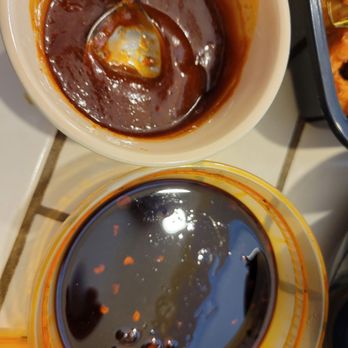 Bamboo Thai Cuisine - Sauce for garlic chicken .Tasted chili oil and garlic black bean sauce? NO ONE woukd touch it .  My Mom from Bangkok would be horrified. - Thai Near Me - Seattle, Washington