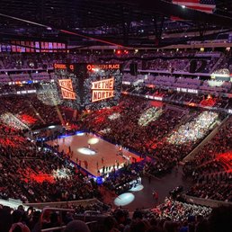Inside Rogers Place Arena in Edmonton.