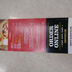 Godfather's Pizza menu