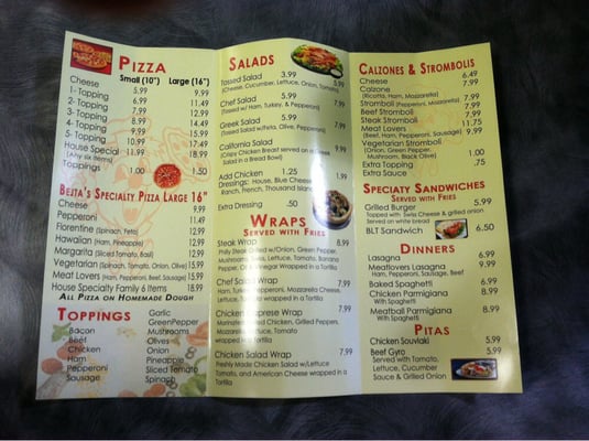 Menu photo 5 Bejtas Pizza & Subs Greensboro, NC Menu photo 5 Bejtas Pizza & Subs Greensboro, NC